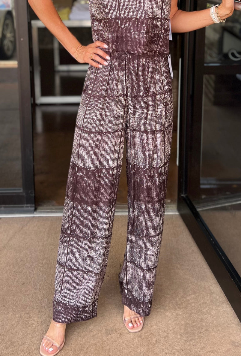 Printed Wide Leg Pant - Multi