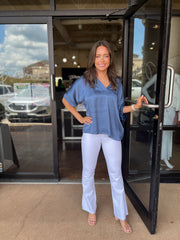 Tarryn Blouse - French Blue