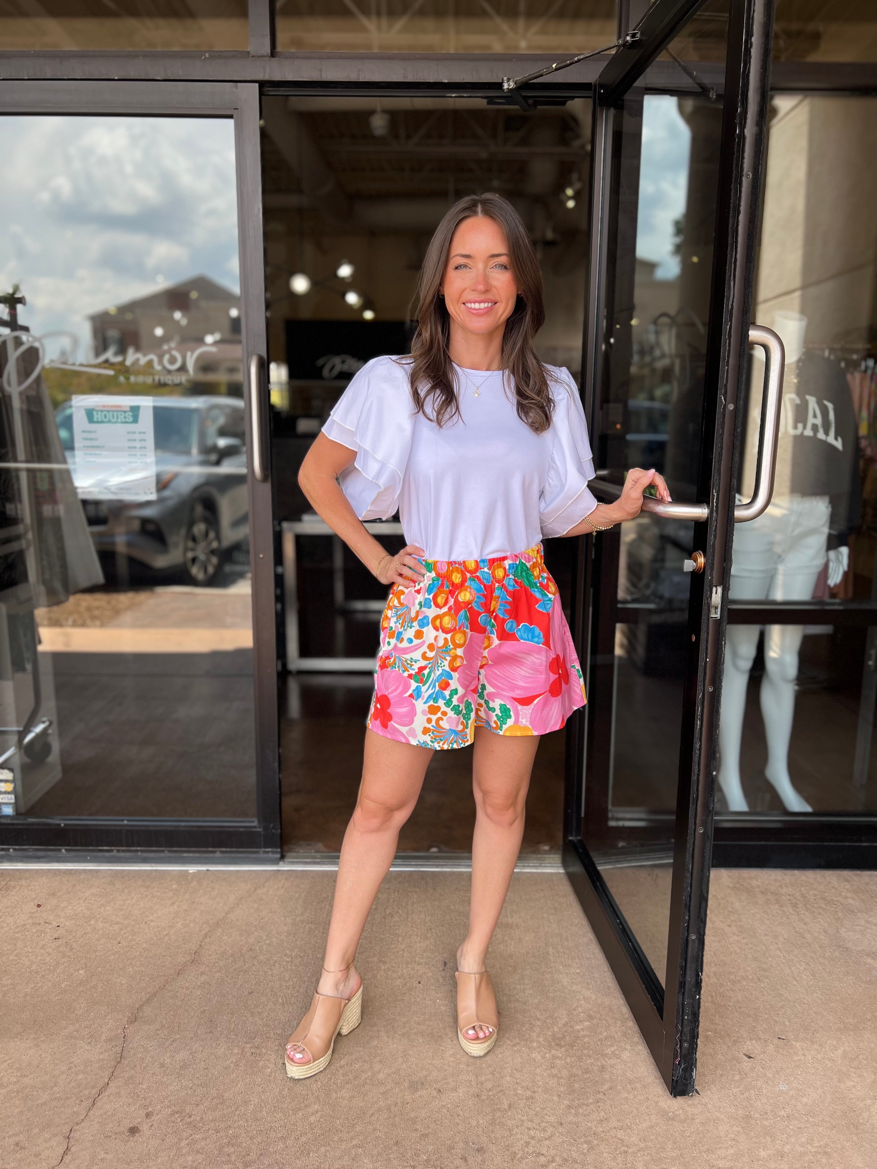 Iris Cotton Top - White