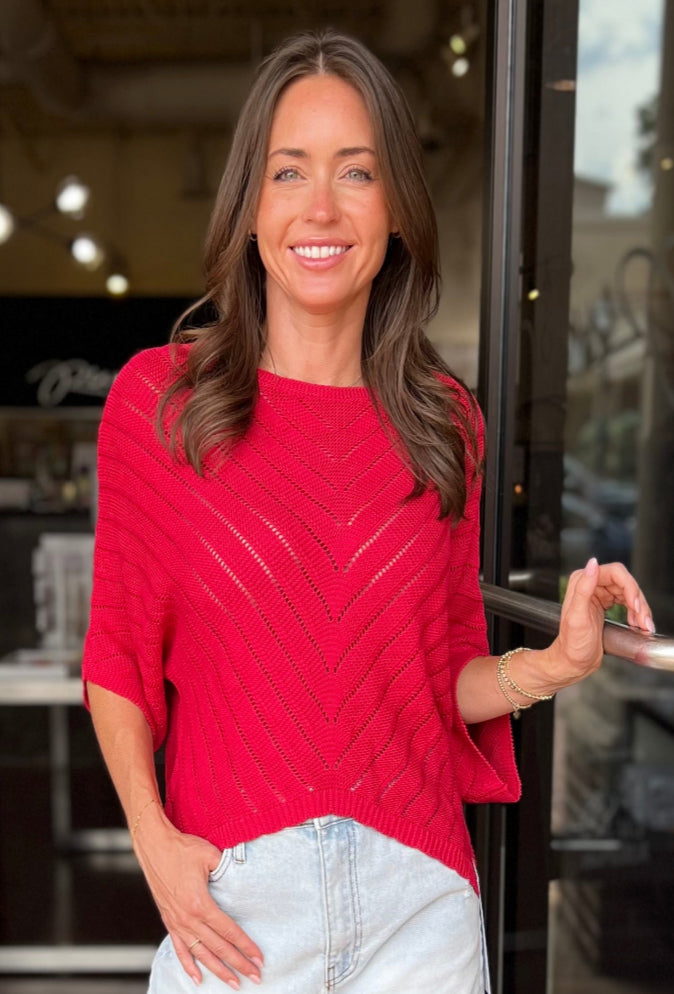 Zen Sweater - Cherry
