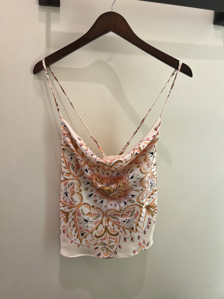 Ellen Cowl Neck Top - Multi