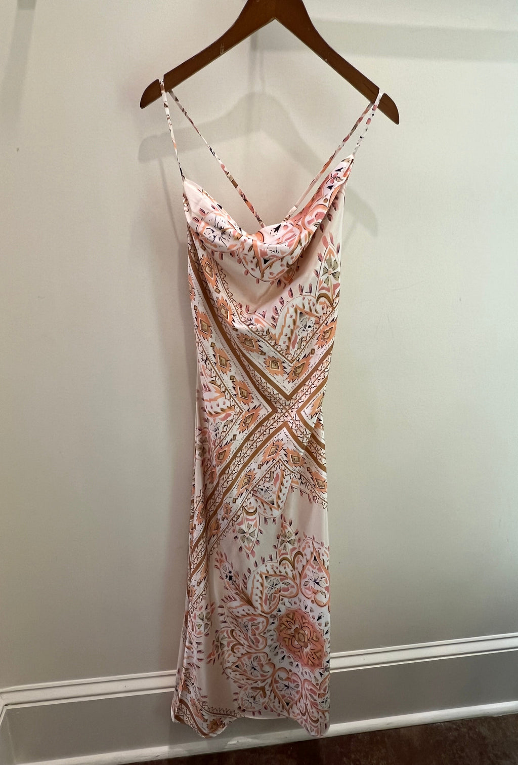 Eden Cowl Neck Dress - Multi