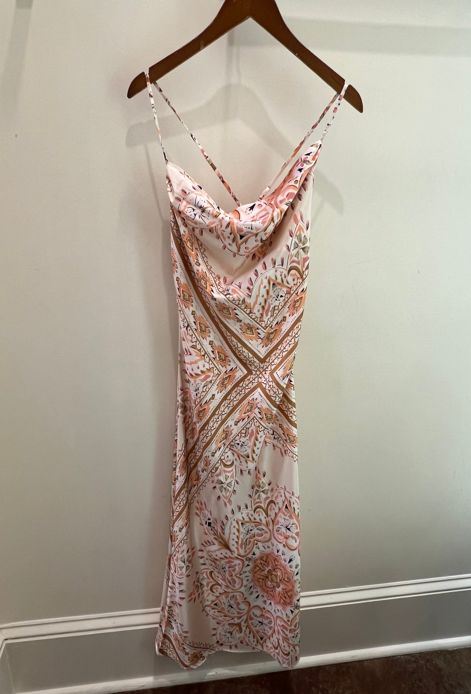 Eden Cowl Neck Dress - Multi