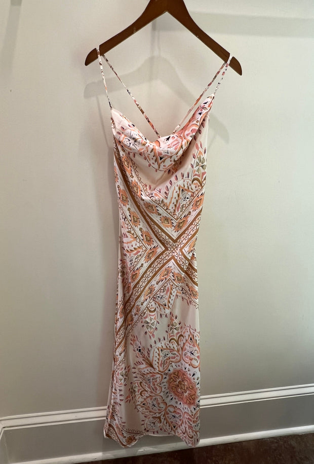 Eden Cowl Neck Dress - Multi