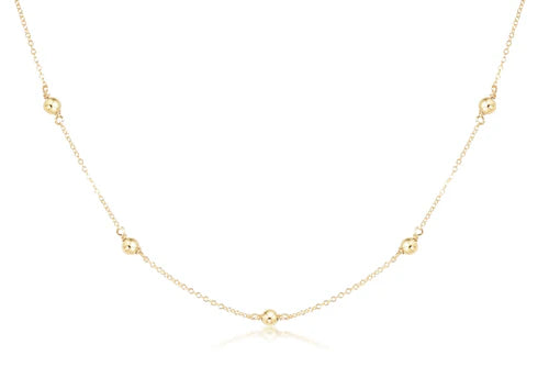 15" Choker Simplicity Chain Gold - Classic 6mm Gold