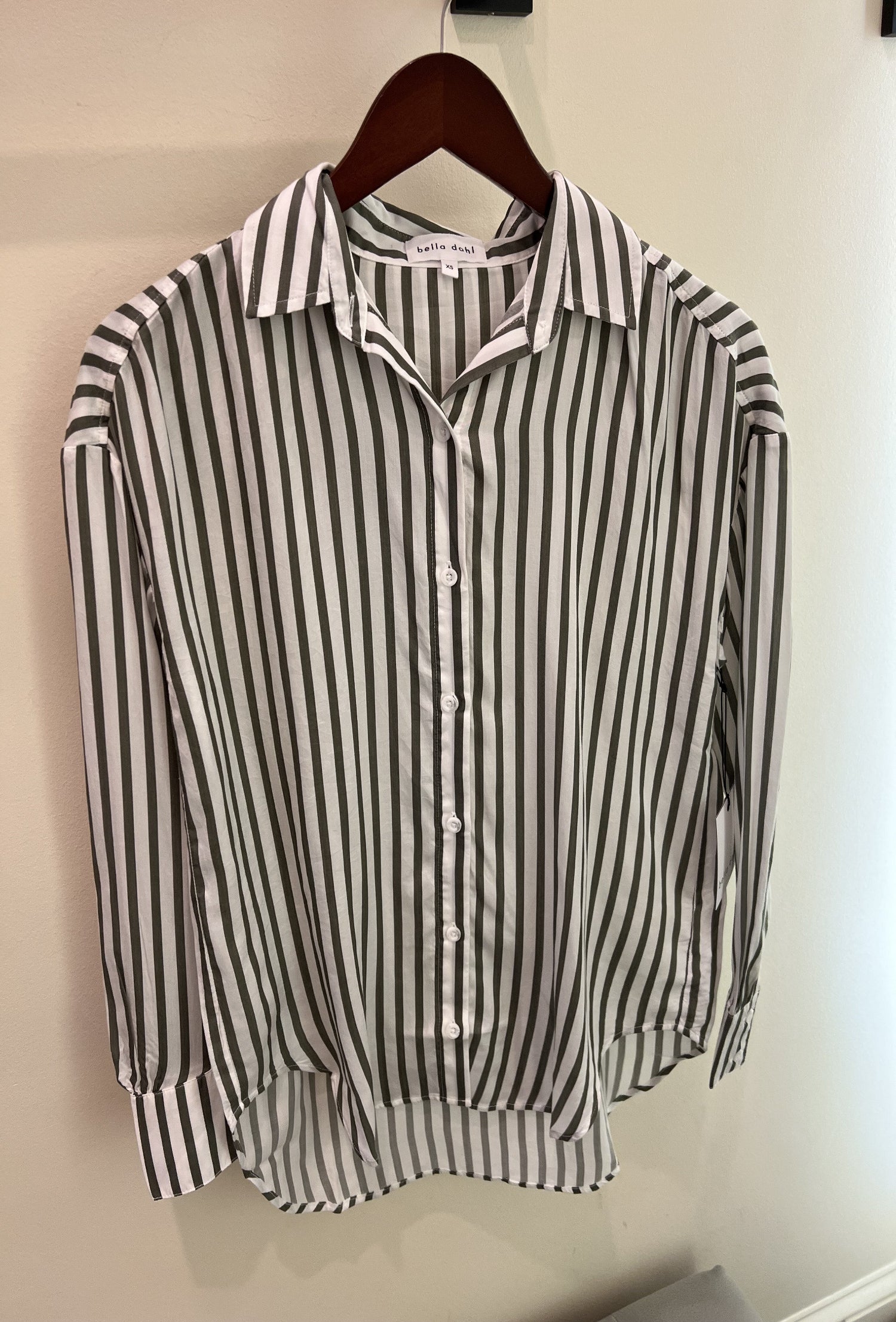 Oversized Stripe Button Down - Fernwood
