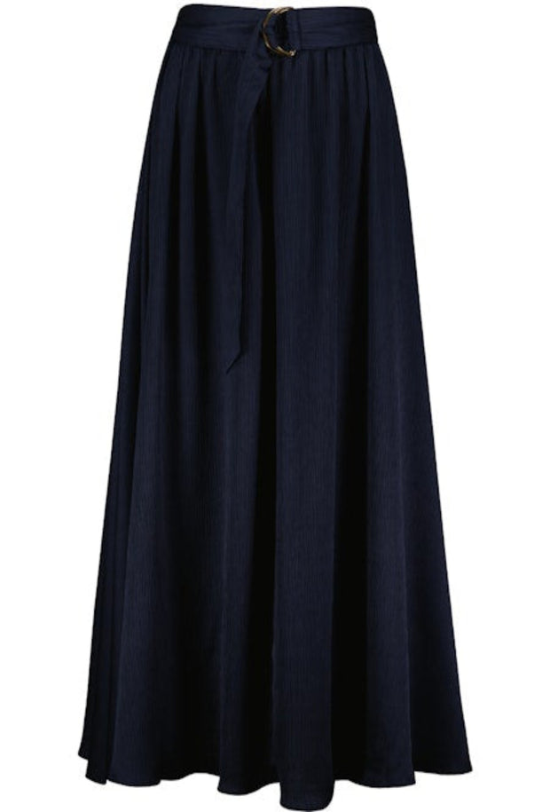 Plisse Skirt - Indigo