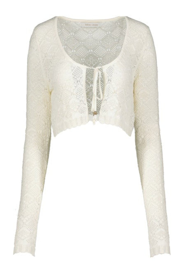 Monet Long Sleeve Cardigan - Ivory