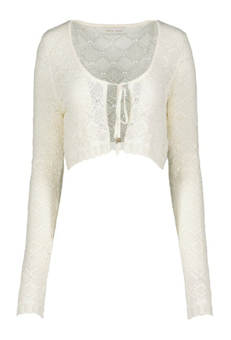 Monet Long Sleeve Cardigan - Ivory