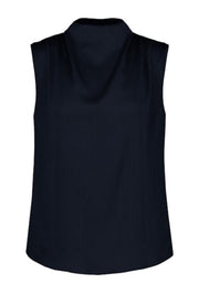 Beckette Plisse Top - Indigo