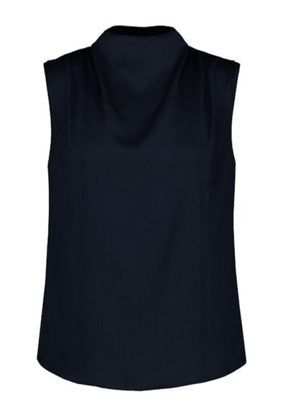 Beckette Plisse Top - Indigo