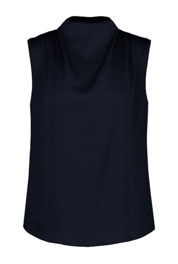 Beckette Plisse Top - Indigo