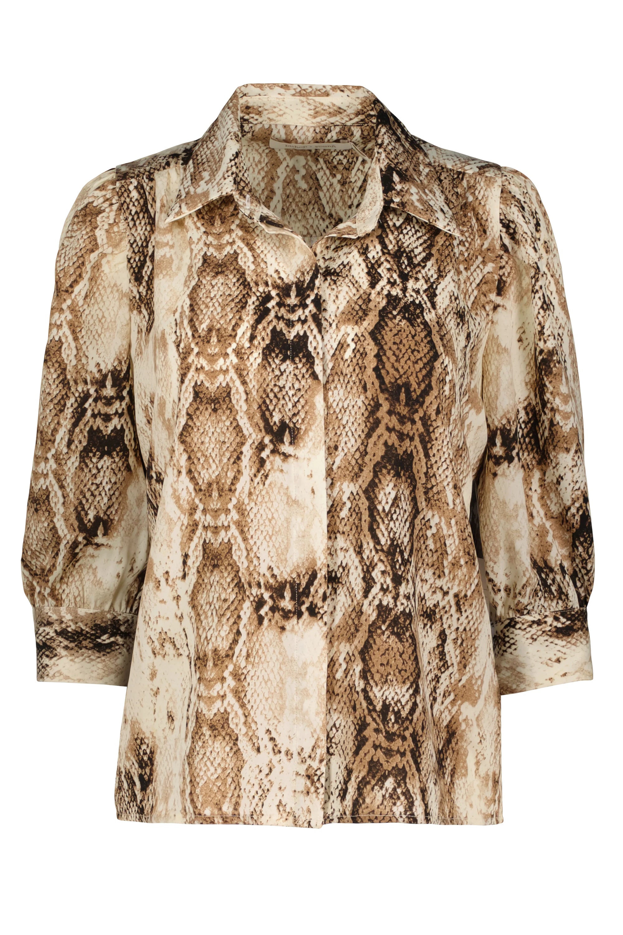 Cate Ruched Sleeve Top - Python