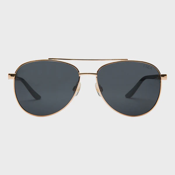 Kali Sunglasses - Gold / Smoke Polarized Lens