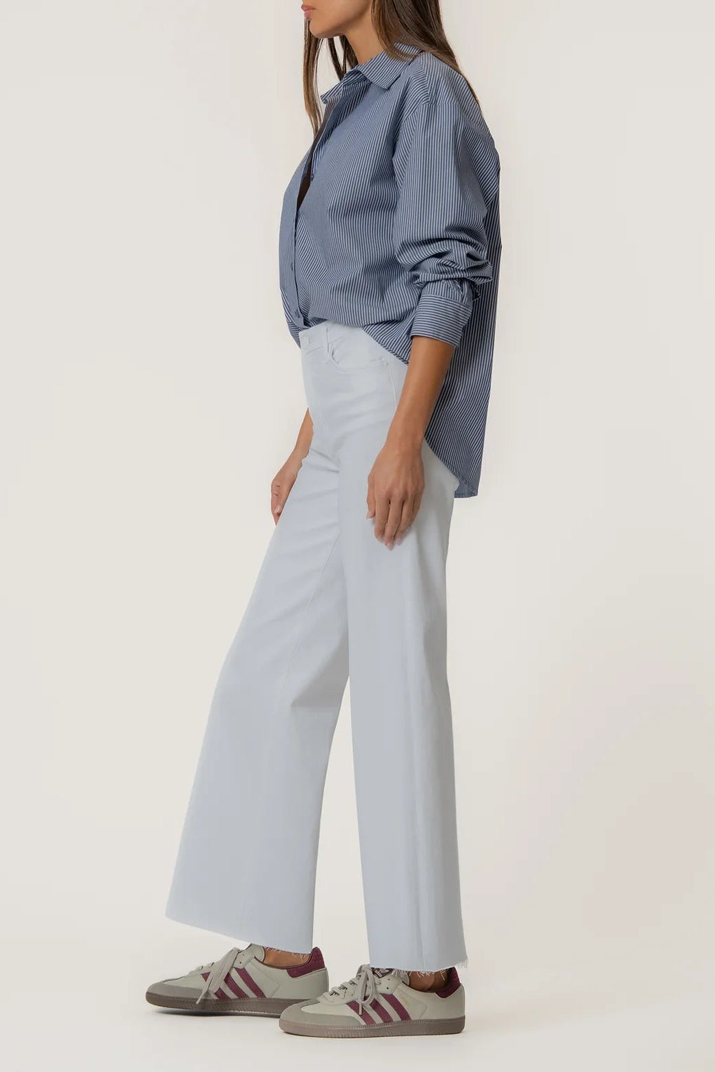 Meg High Rise Wide Leg - Optic White