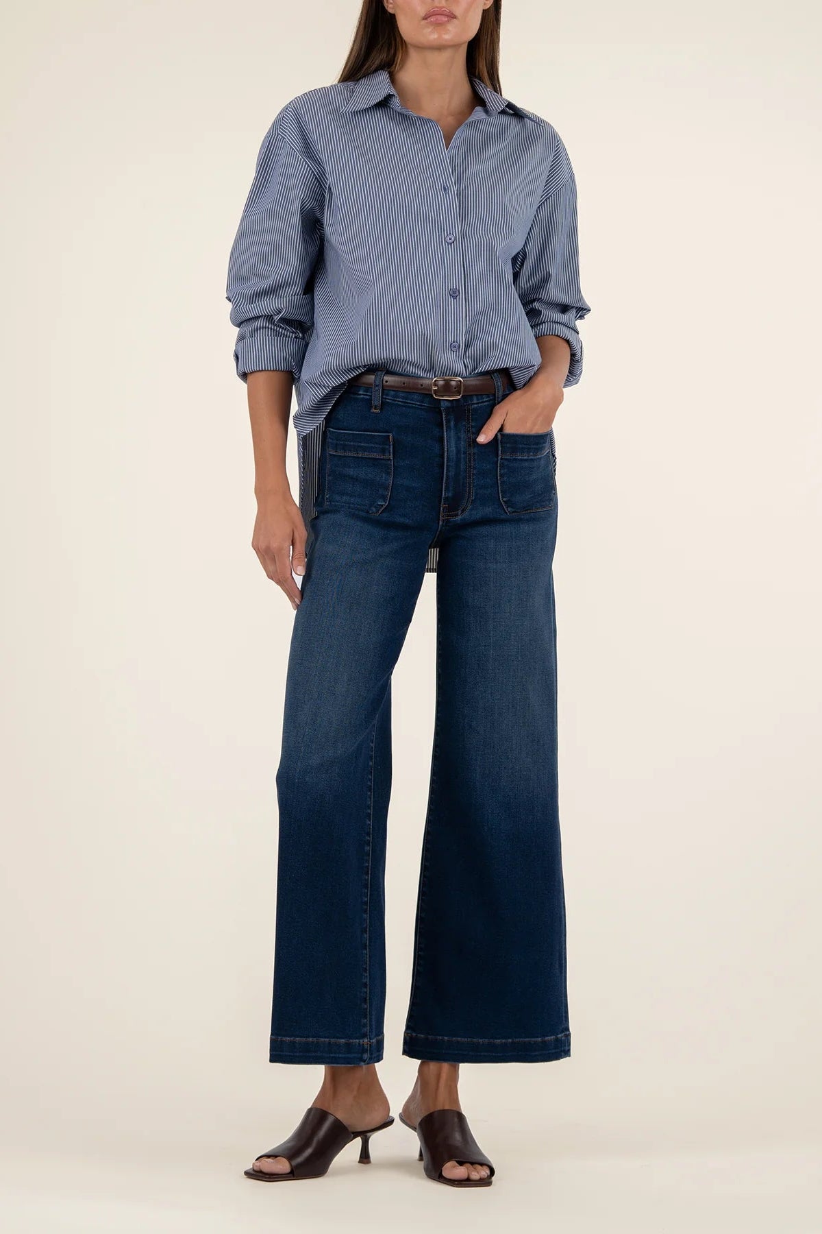 Meg High Rise Wide Leg - Contentment