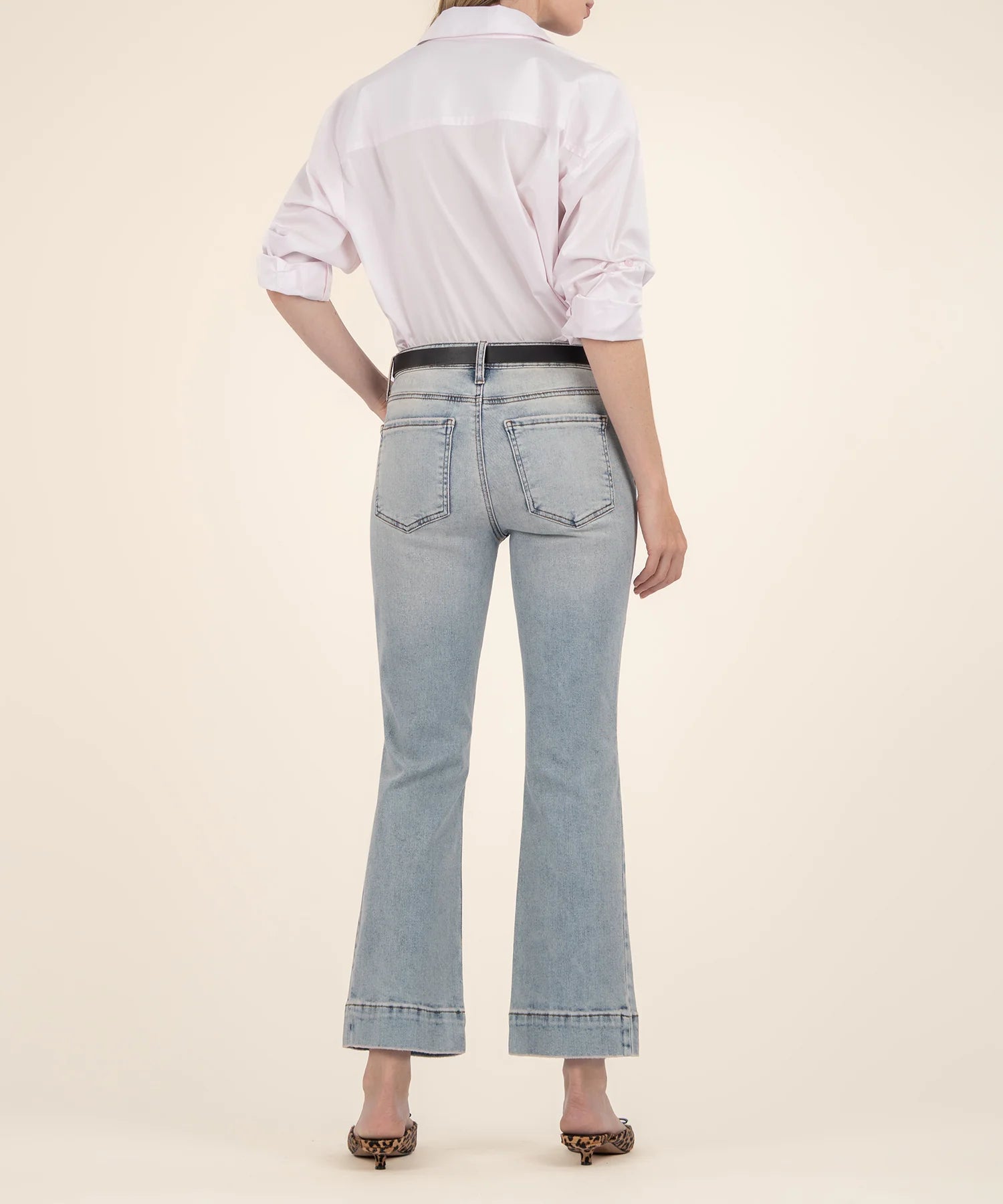 Kelsey High Rise Ankle Wide Hem - Defend