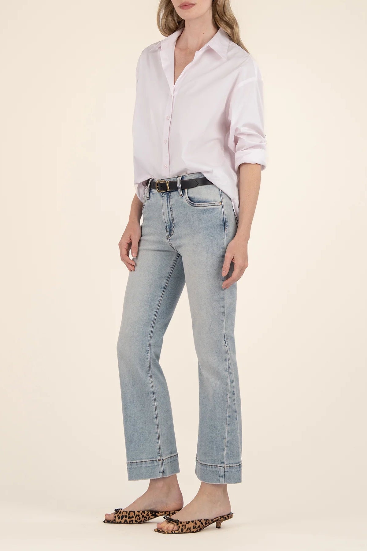 Kelsey High Rise Ankle Wide Hem - Defend