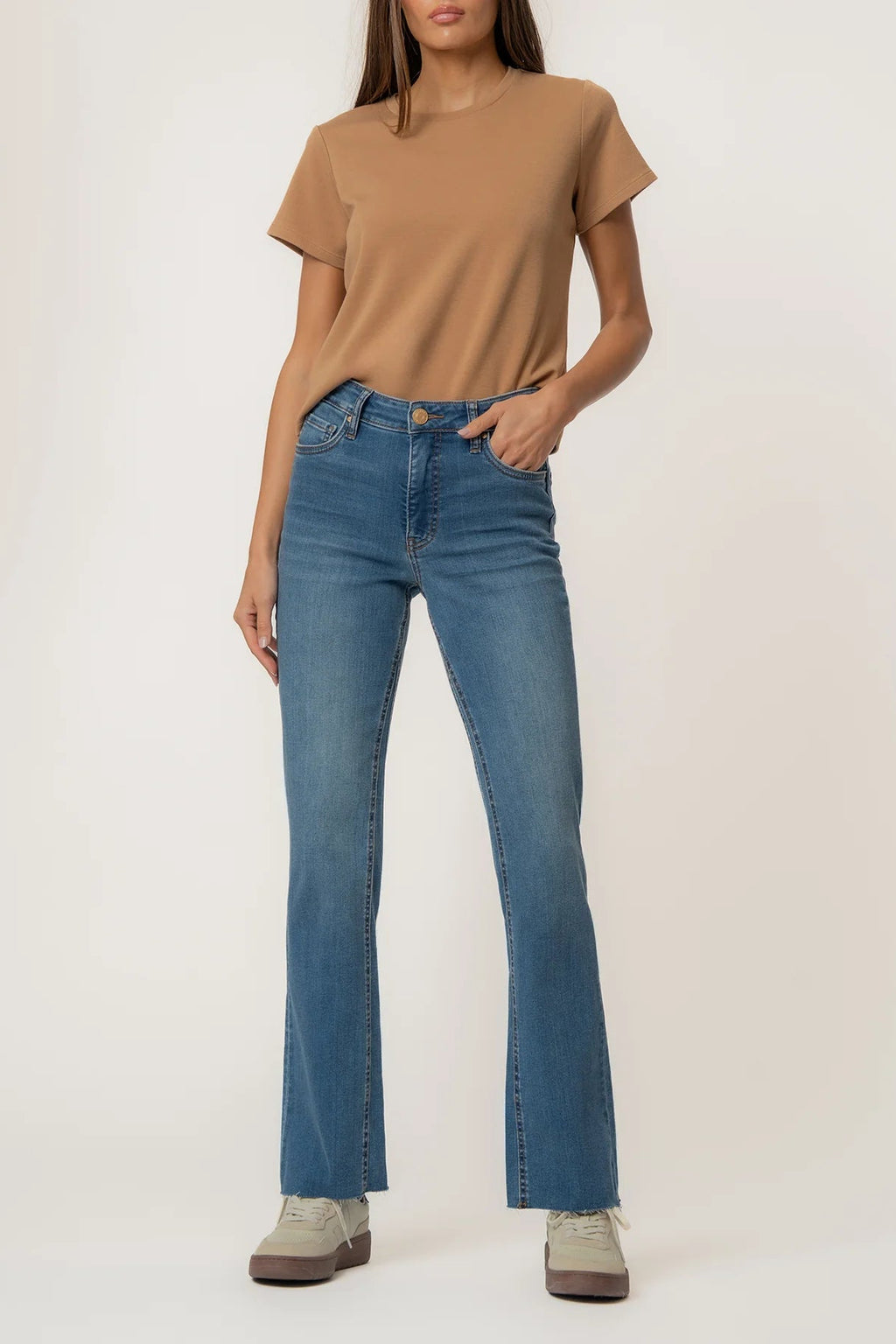 Kelly High Rise Fab Ab Kick Flare - Senses