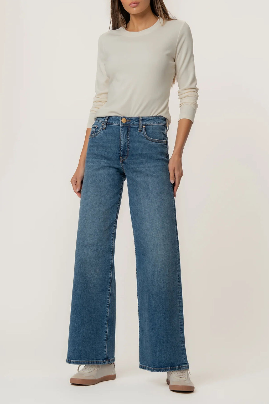 Maya High Rise Fab Ab Wide Leg - Generous