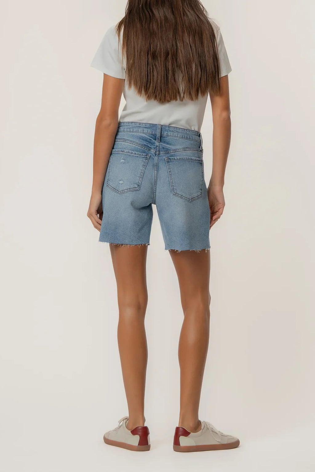 Hailey High Rise 6" Denim Short - Focus
