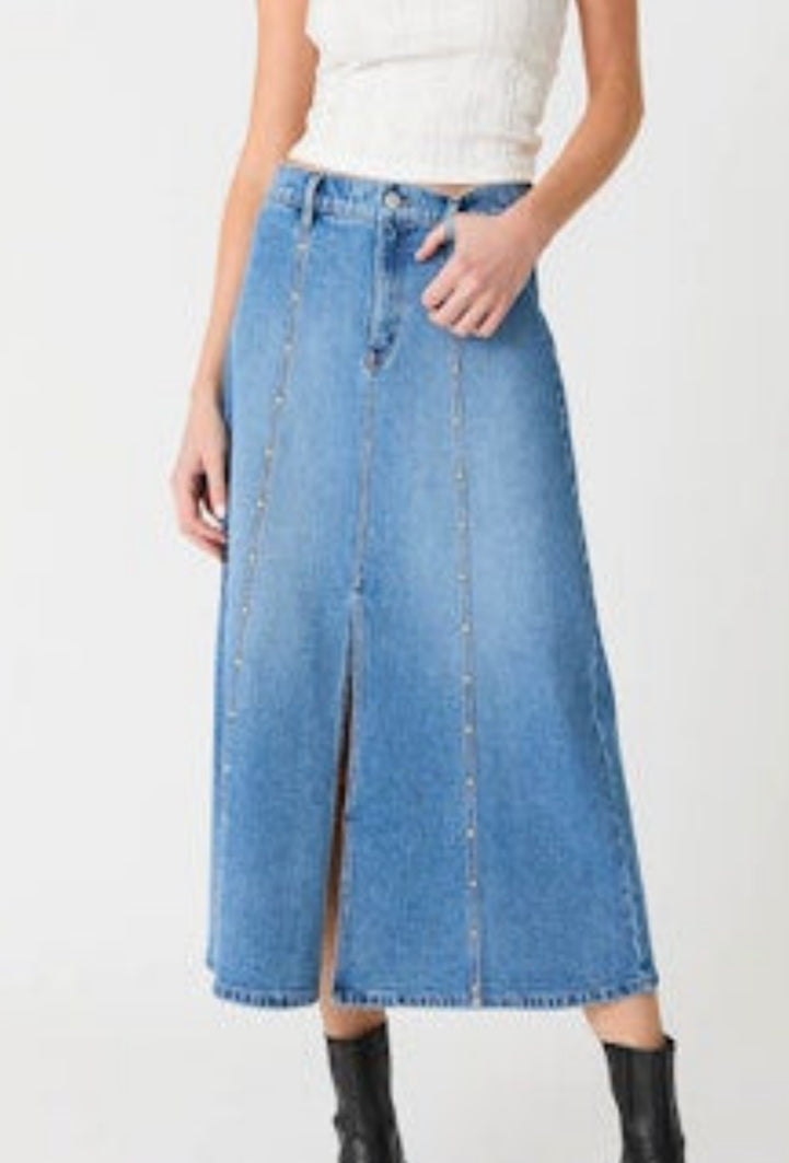 Parker Skirt With Studs - Blue Moment