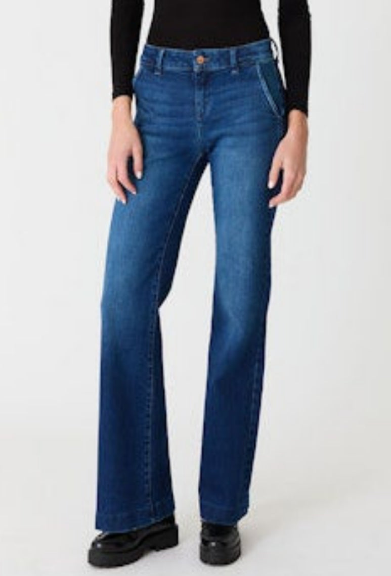 Gina Trouser Denim - Moody Blues