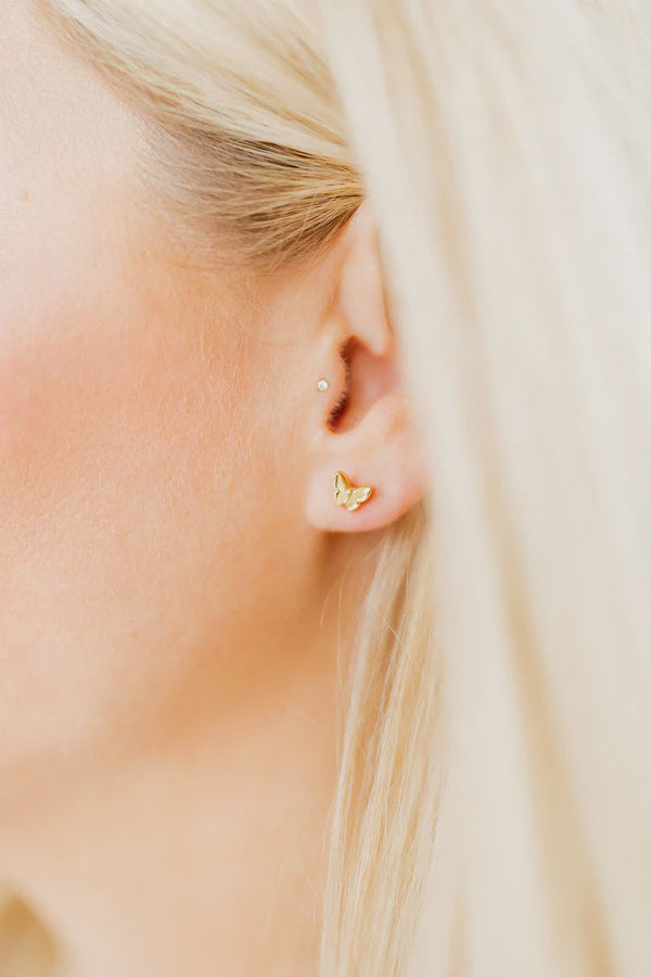 Bella Butterfly - Screwback Stud Earrings
