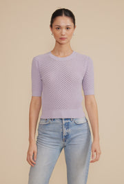 Elise Knit Top - Lavender