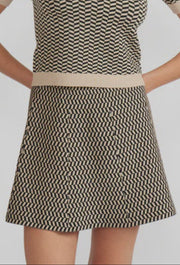 Warren Knit Top - Black/Tan