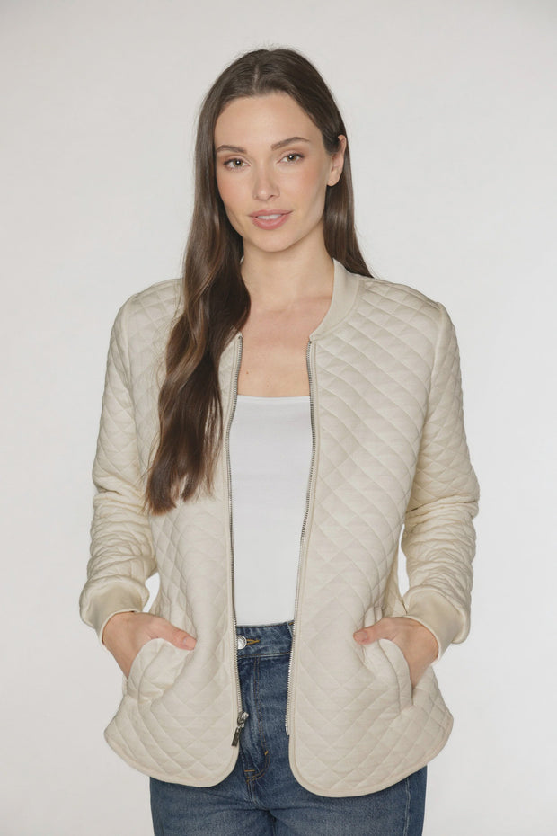 Gwen Quilted Jacket - Ivory