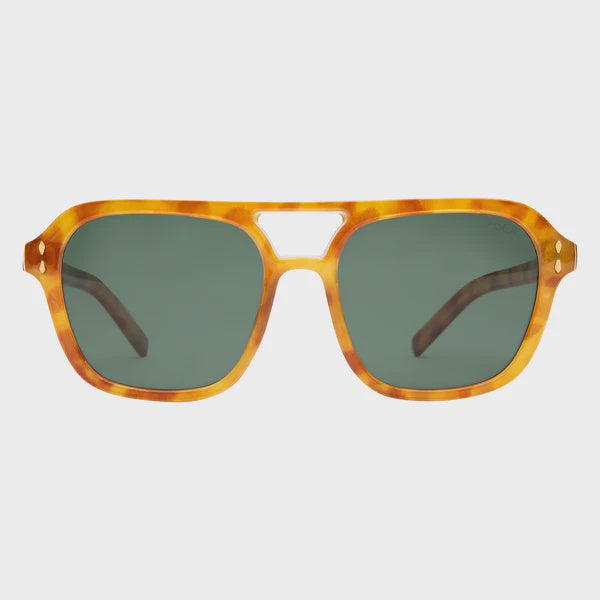Monaco Sunglasses - Honey Tort / Green Polarized Lens