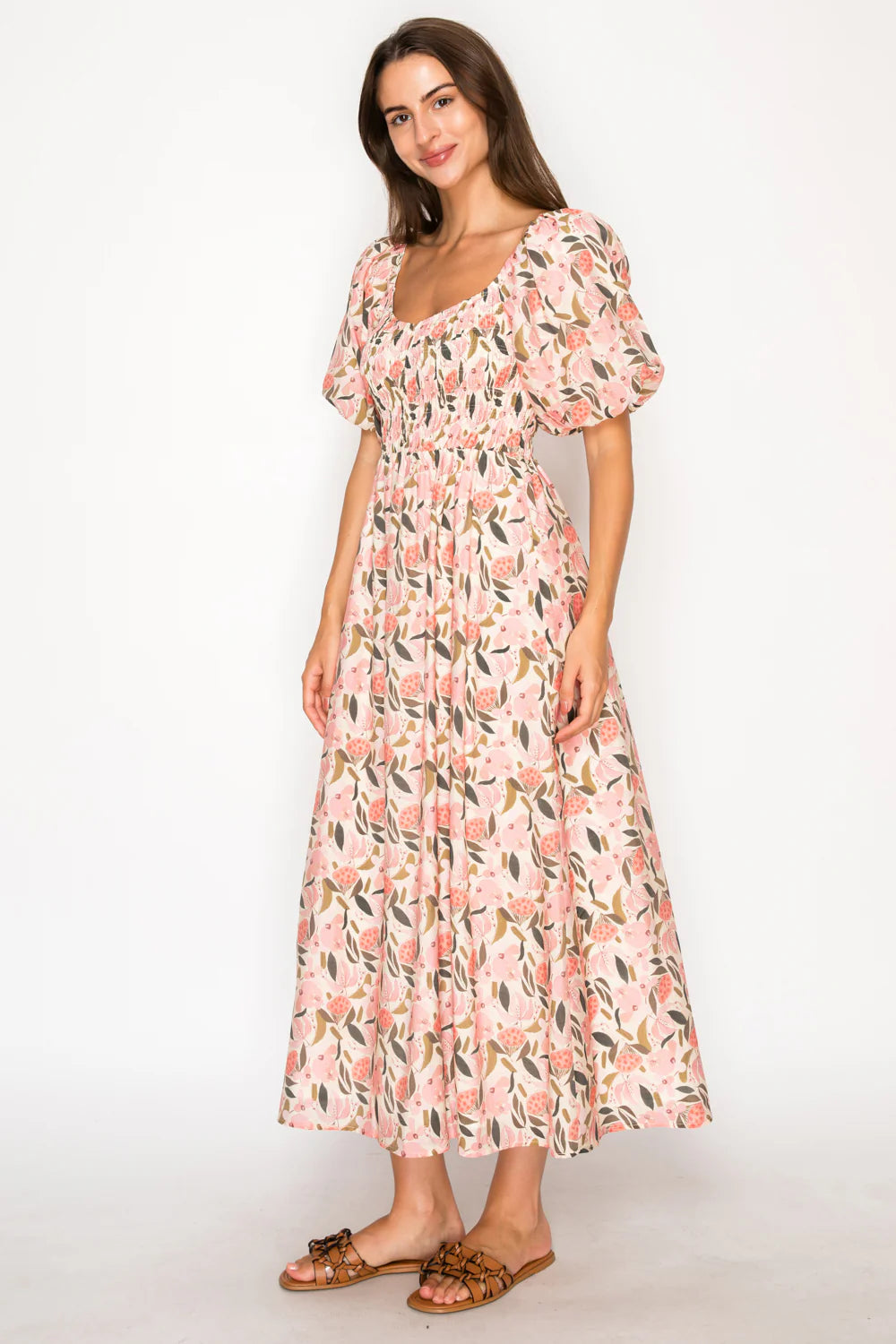 Peony Glow Maxi Dress - Peony