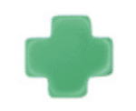 16" Necklace Gold - Signature Cross Emerald