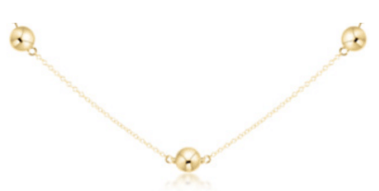 17" Choker Simplicity Chain Gold - Classic 6mm Gold