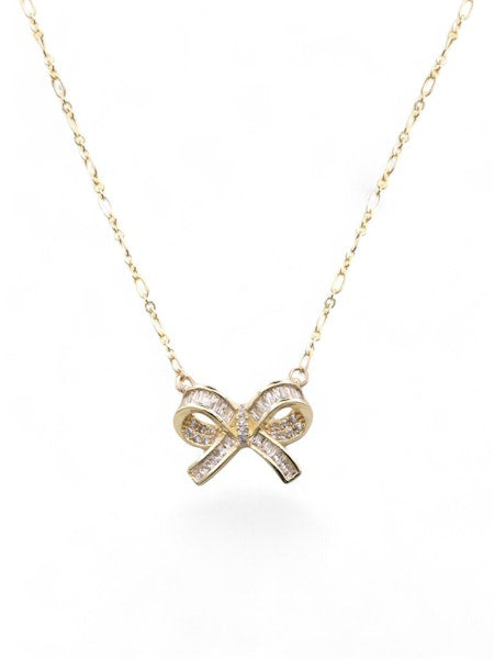 Outside The Box Bow Necklace