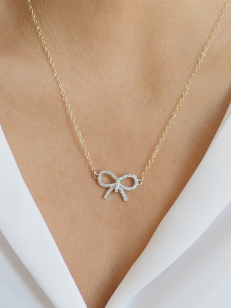 Prim &amp; Proper Bow Necklace