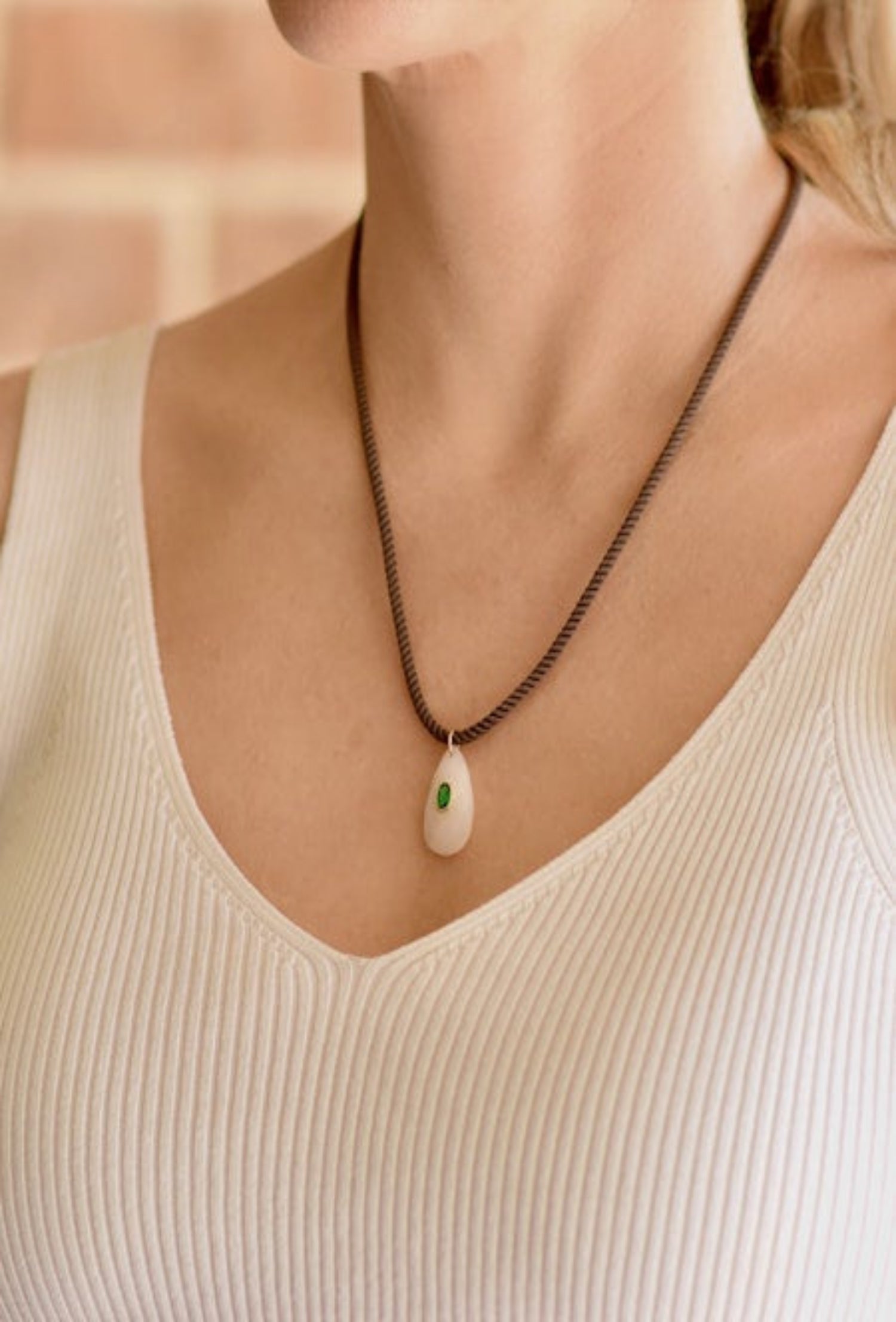 Me Espresso Cord Necklace - Brown