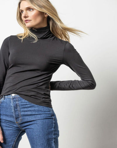 Long Sleeve Turtleneck - Black