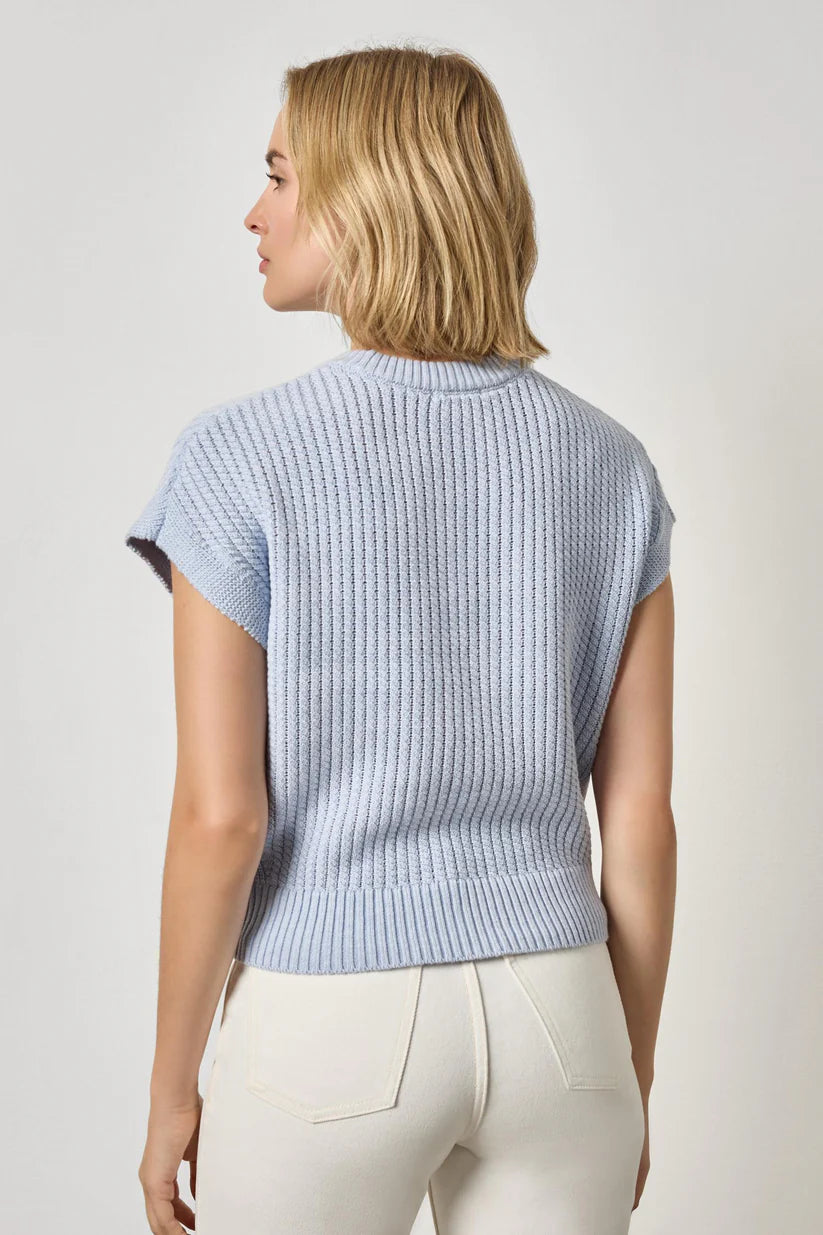 Textured Wedge Sweater - Clearwater