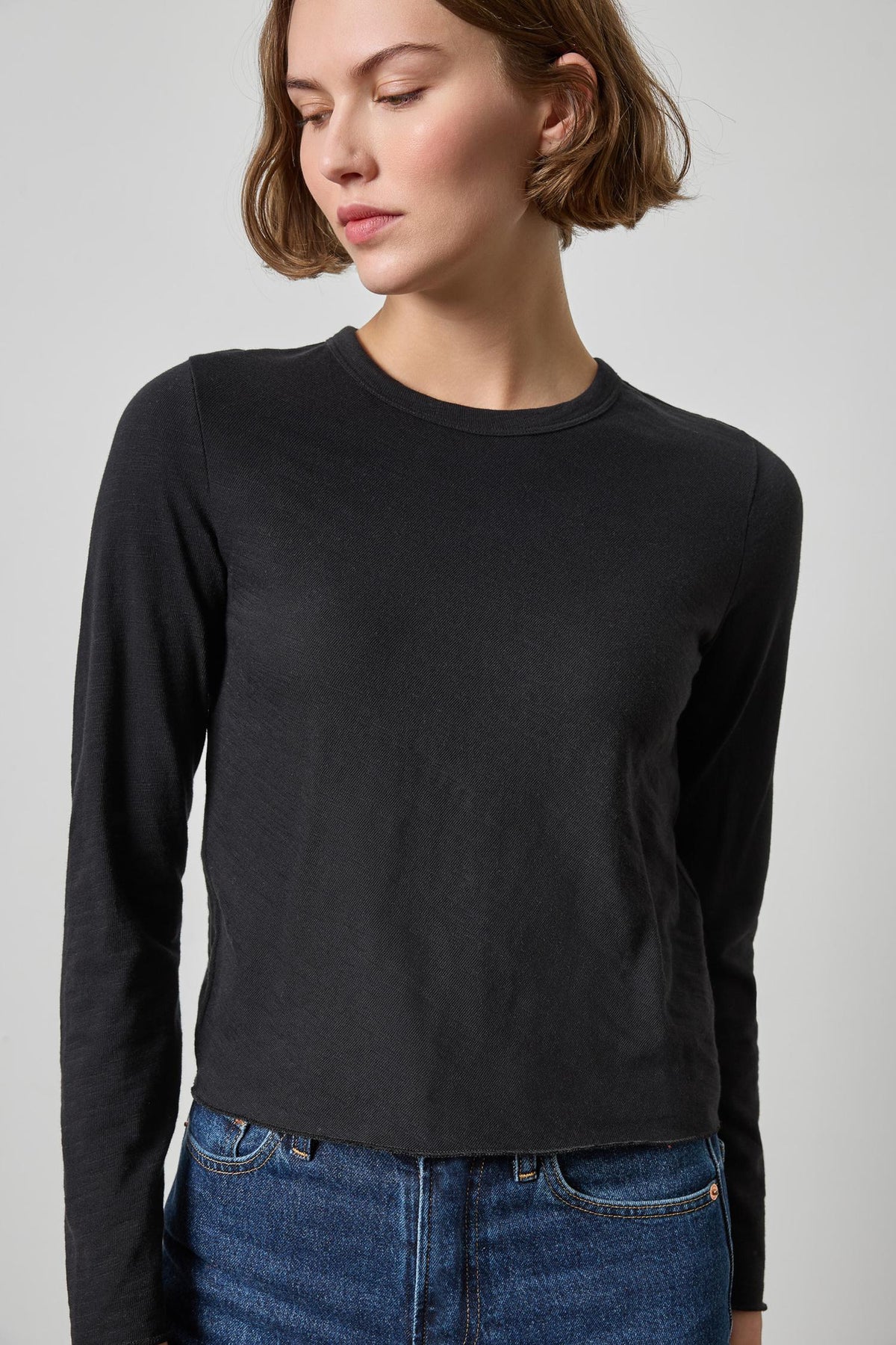 Vintage Bias Tee - Black