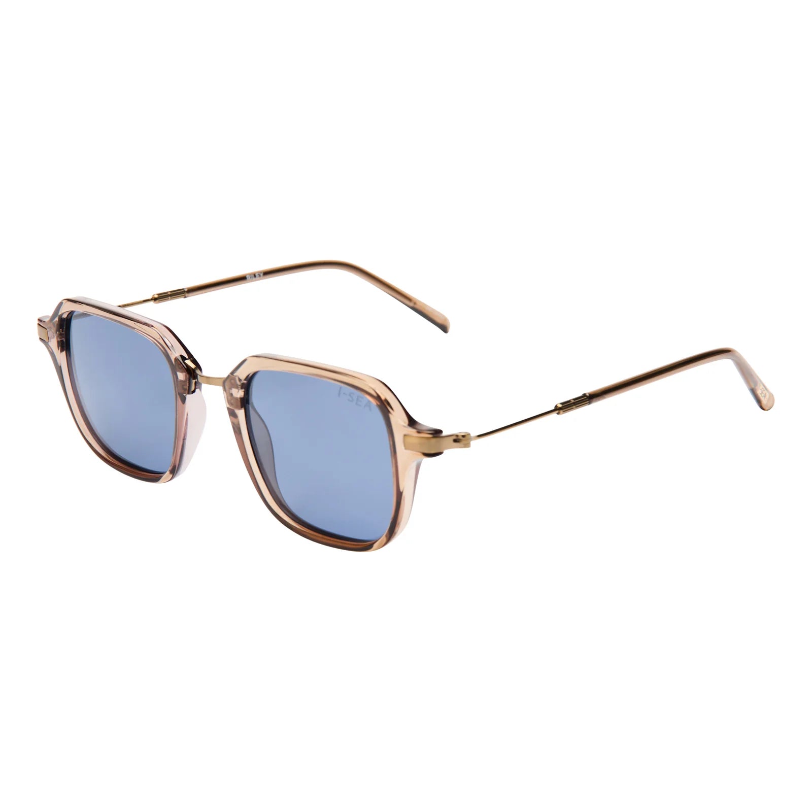 Riley Sunglasses - Taupe / Navy Polarized Lens