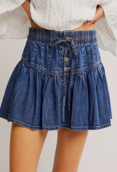 Roselle Denim Mini - High Tide