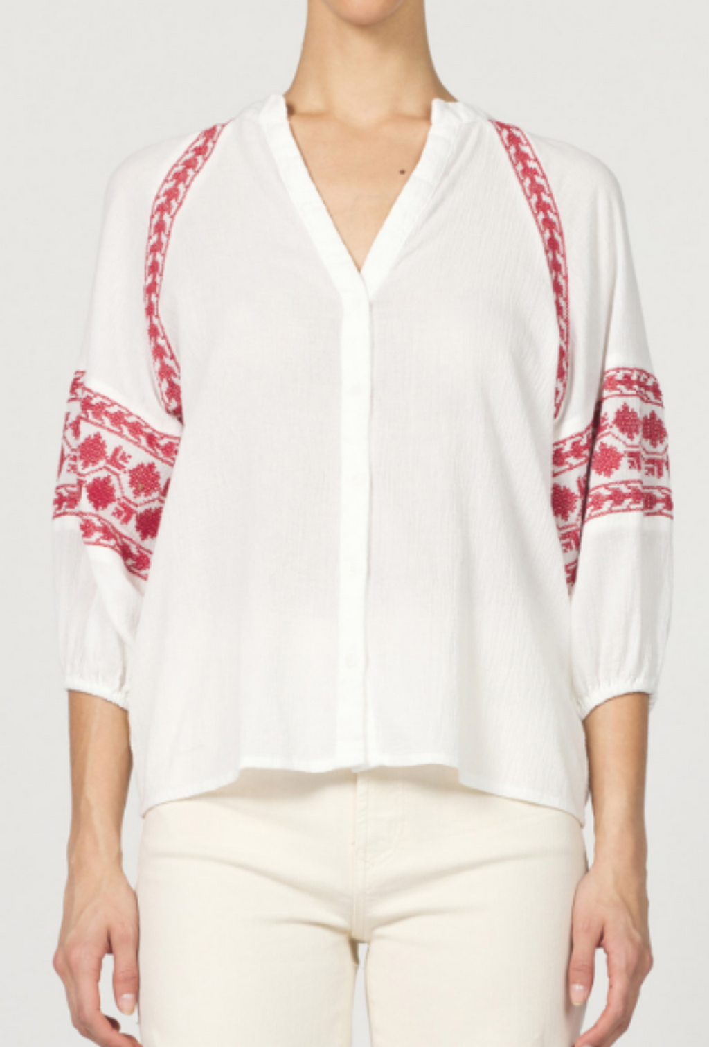 Alyssa Short Sleeve Top - White