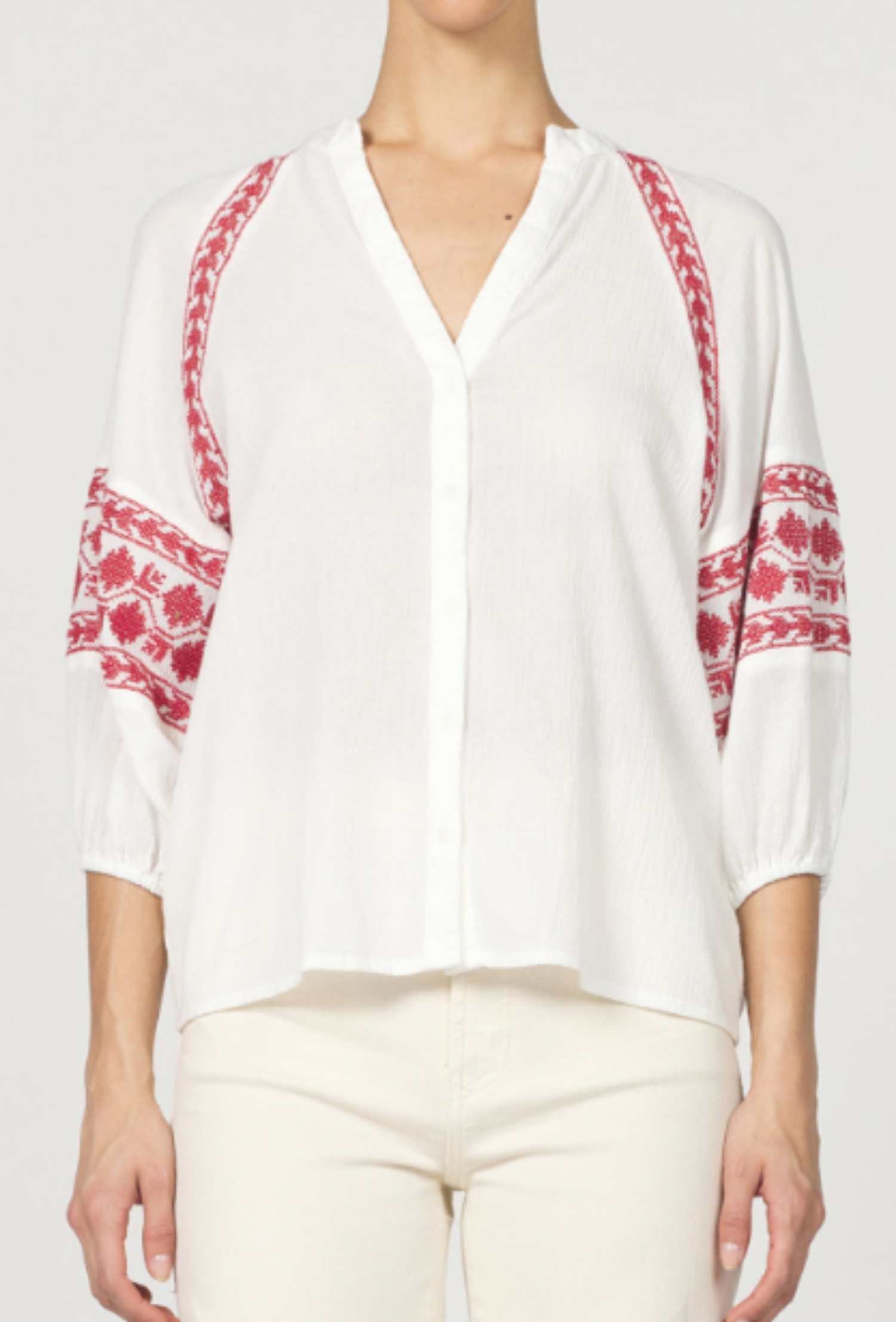 Alyssa Short Sleeve Top - White