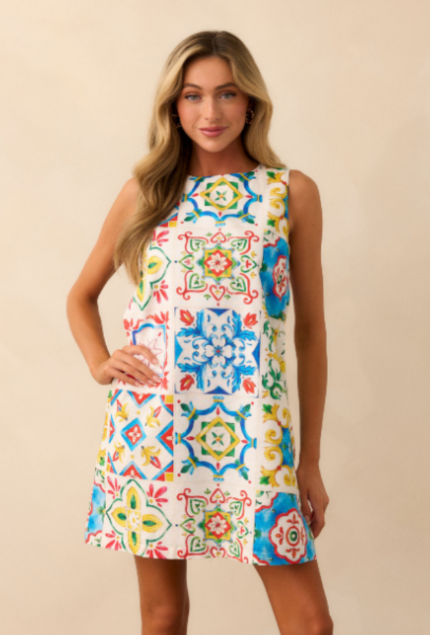 Catania Shift Dress - Sicilian