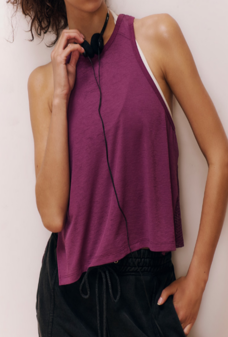 Tempo Flash Finish Tank - Deep Mulberry