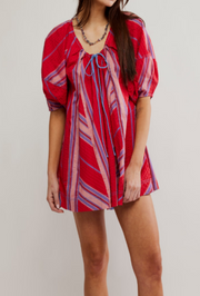 Bop Around Romper - Seaside Stripe