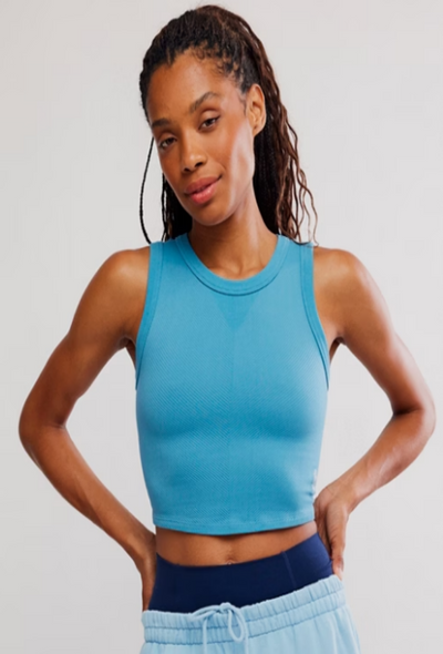 Free Throw Muscle Tank - Celestial Blue