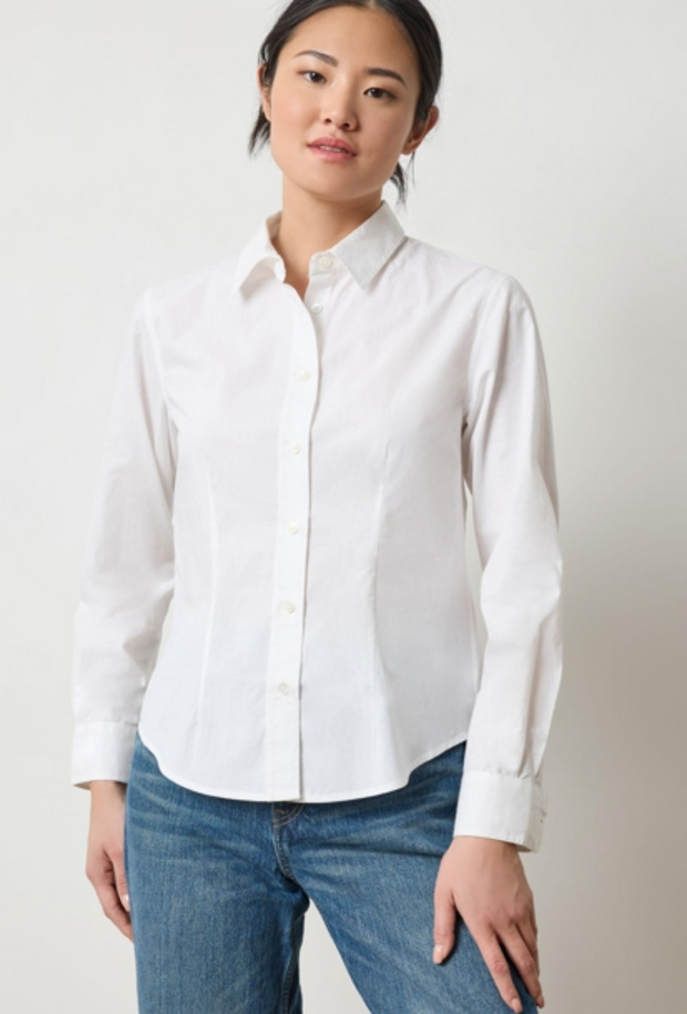 Slim Fit Button Down - White